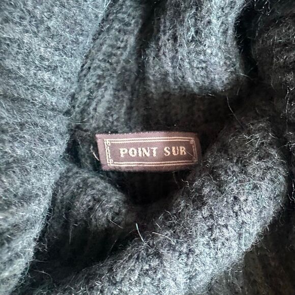 J. Crew Point Sur Mohair Blend Cowl Neck Sweater in Dark Green Size M - Picture 3 of 4